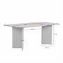 Nordure Mesa de Comedor Linza Madera Negra